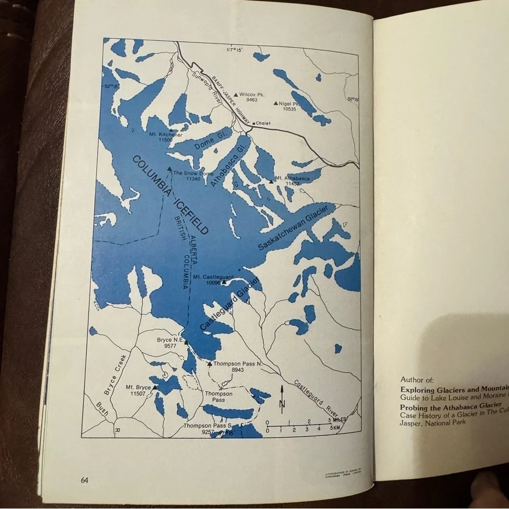Exploring The Columbia Icefield Paperback Travel Book